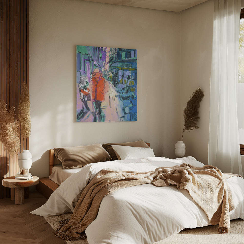 Vivid Street Stroll | Canvas