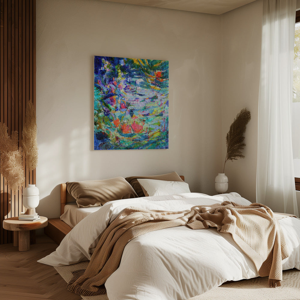 Luminous Petal Cascade | Canvas