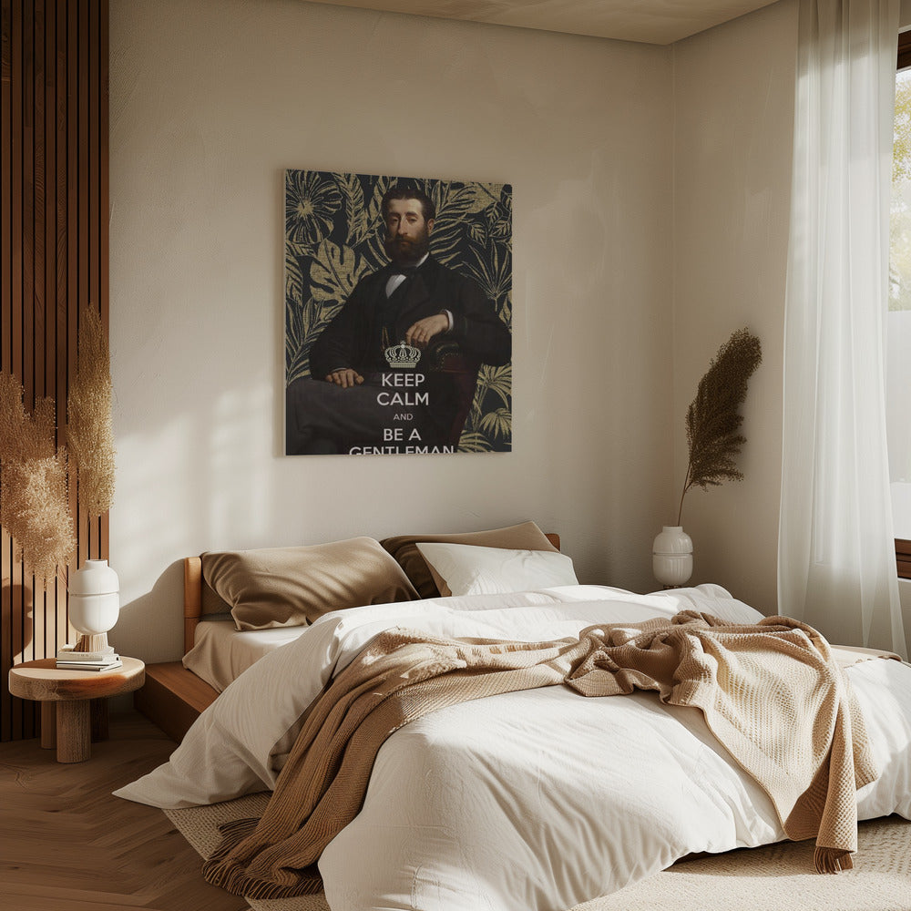 Keep Calm and Be a Gentleman | Canvas