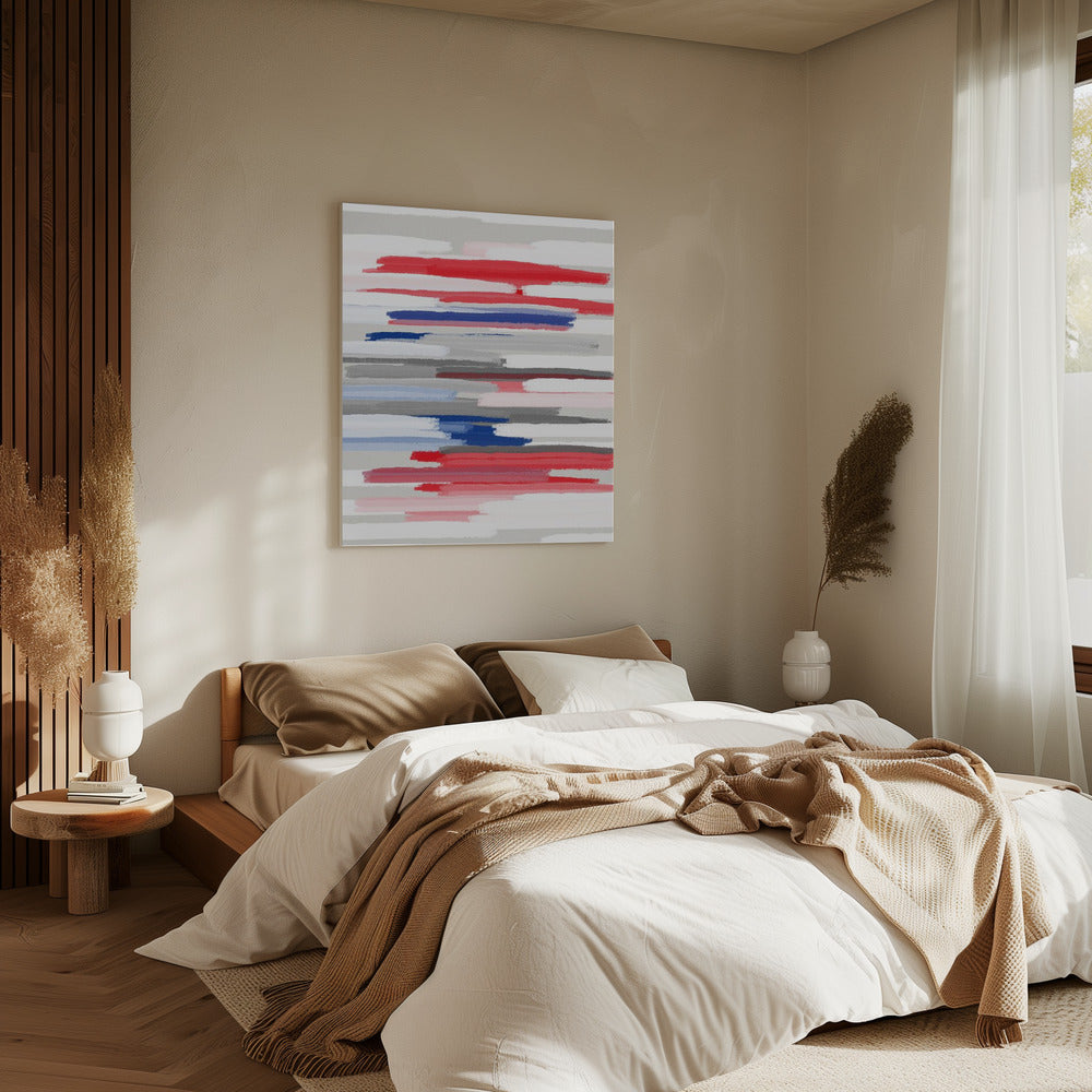 BILLS RED WHITE AND BLUES | Canvas