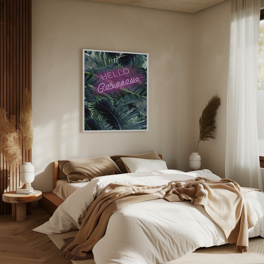 Neon Jungle Greeting | Canvas