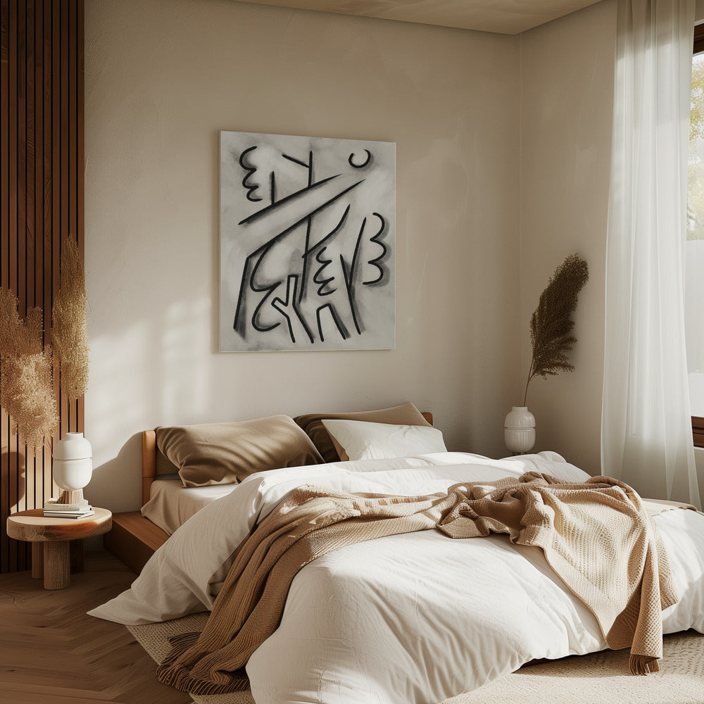 Bold Black Lines | Canvas