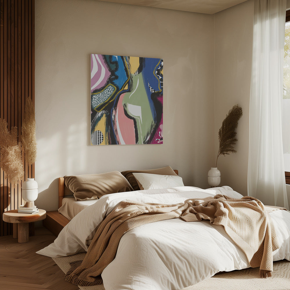 Colorful Abstract Bum | Canvas