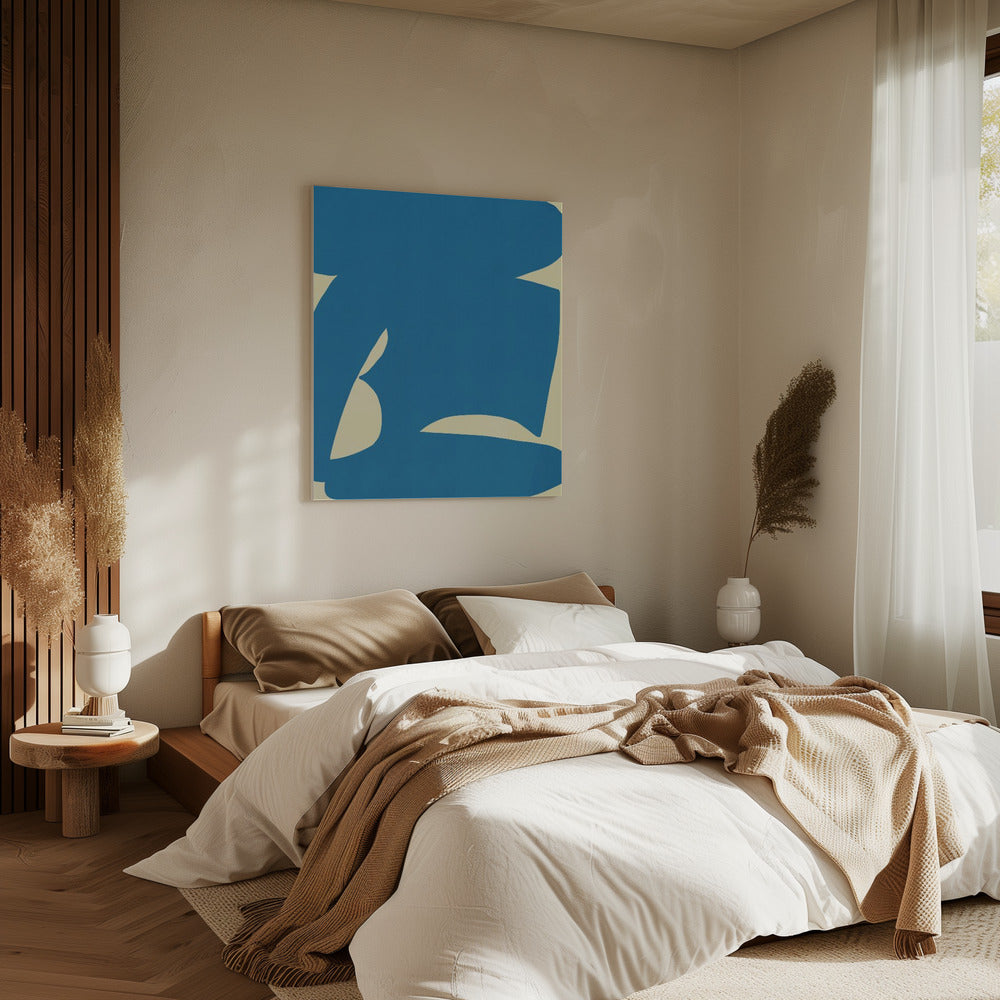 Abstract Blue Form | Canvas