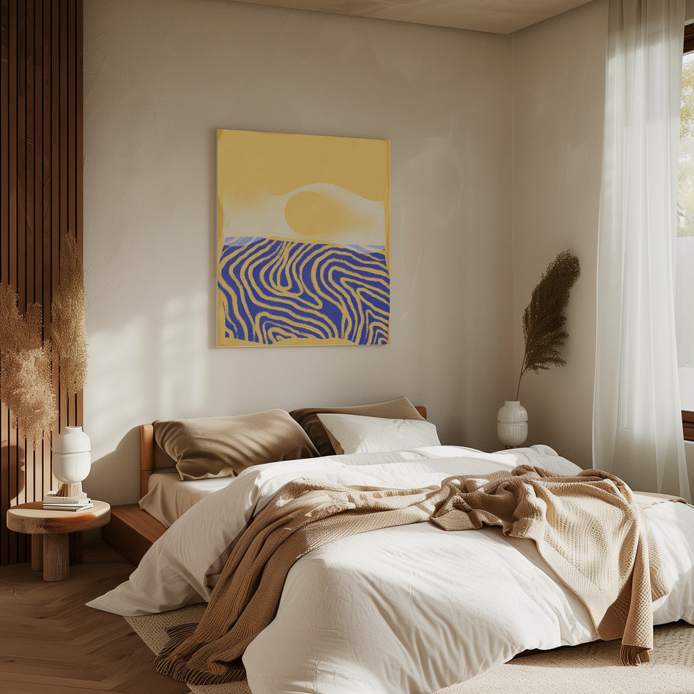 Golden Waves Harmony | Canvas