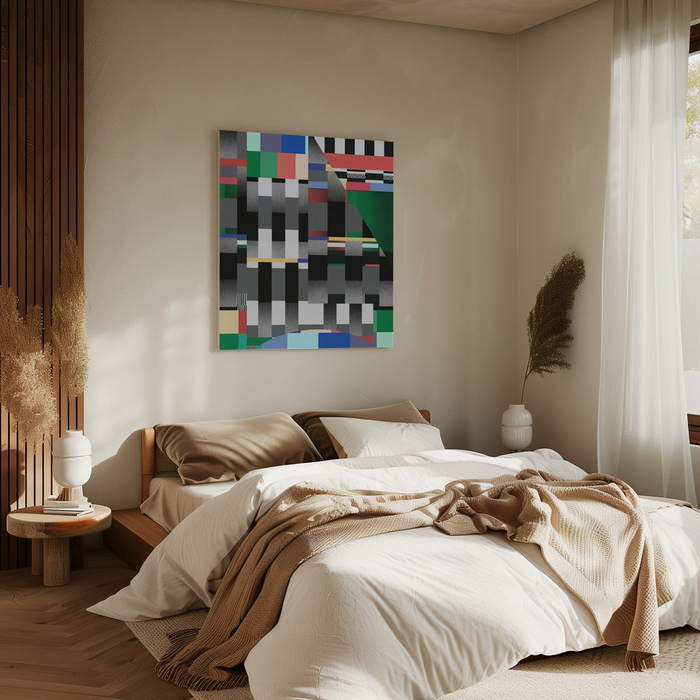 Glitch abstract artwork 01 | Canvas