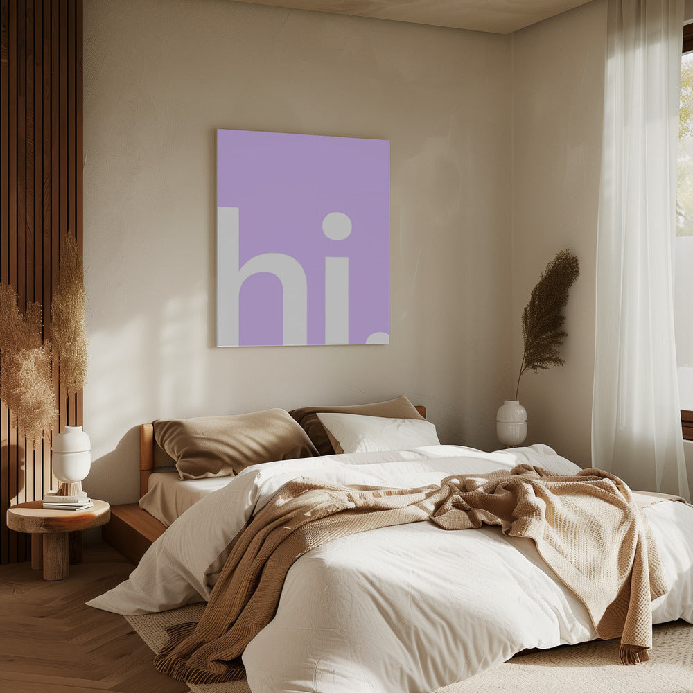 Hello in Lavender | Canvas