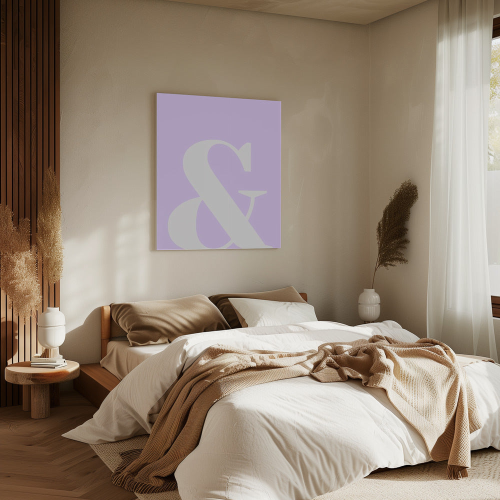Lavender Ampersand | Canvas