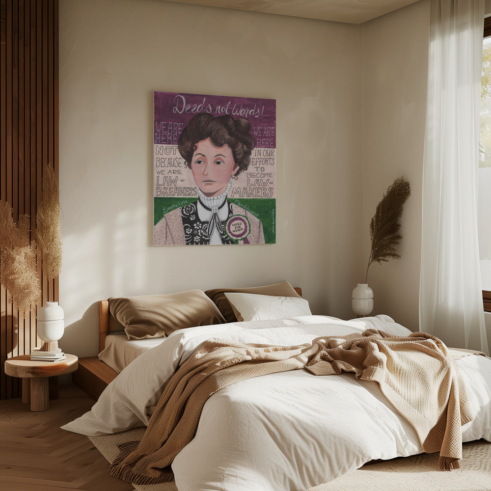Portrait of a woman, Emmeline Pankhurst | Canvas