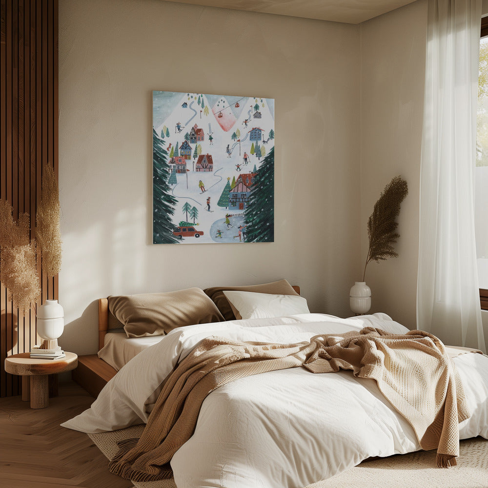 Nordic Skiing in the mountains at Christmas | Canvas