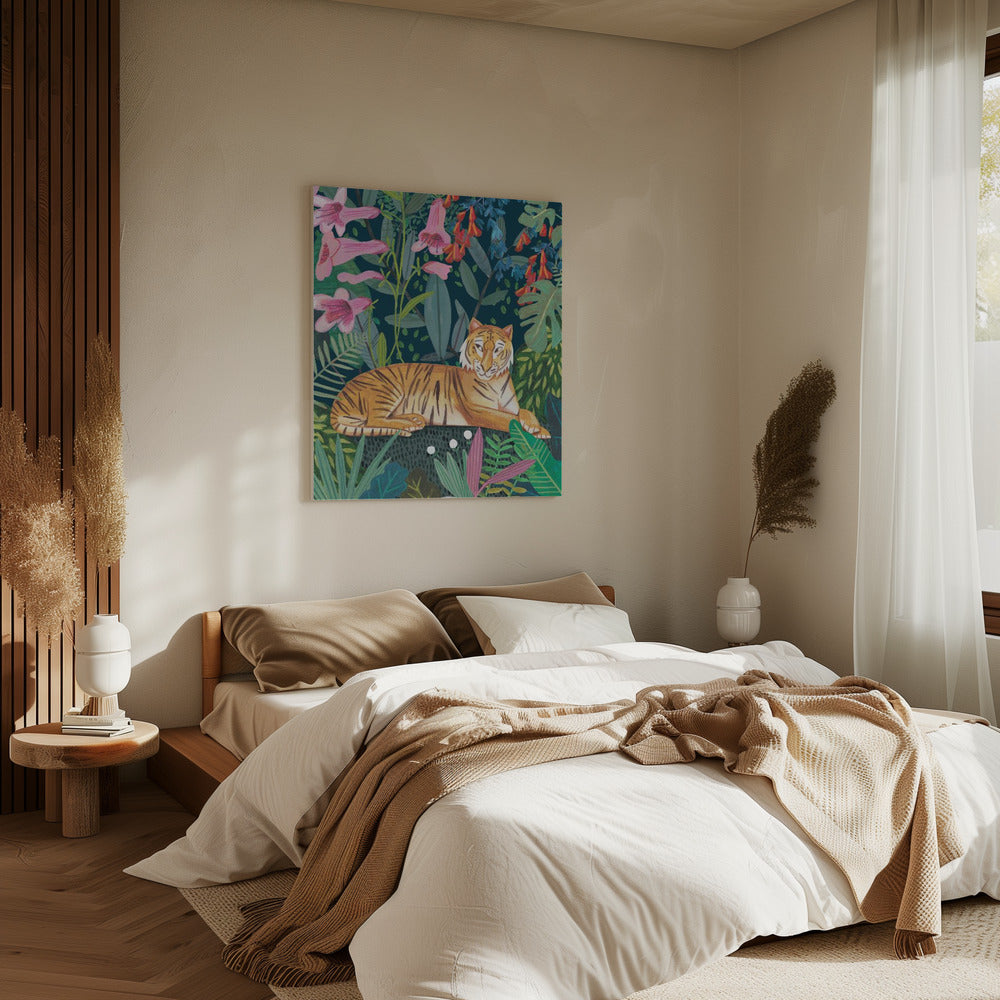 Tiger in the jungle | Canvas