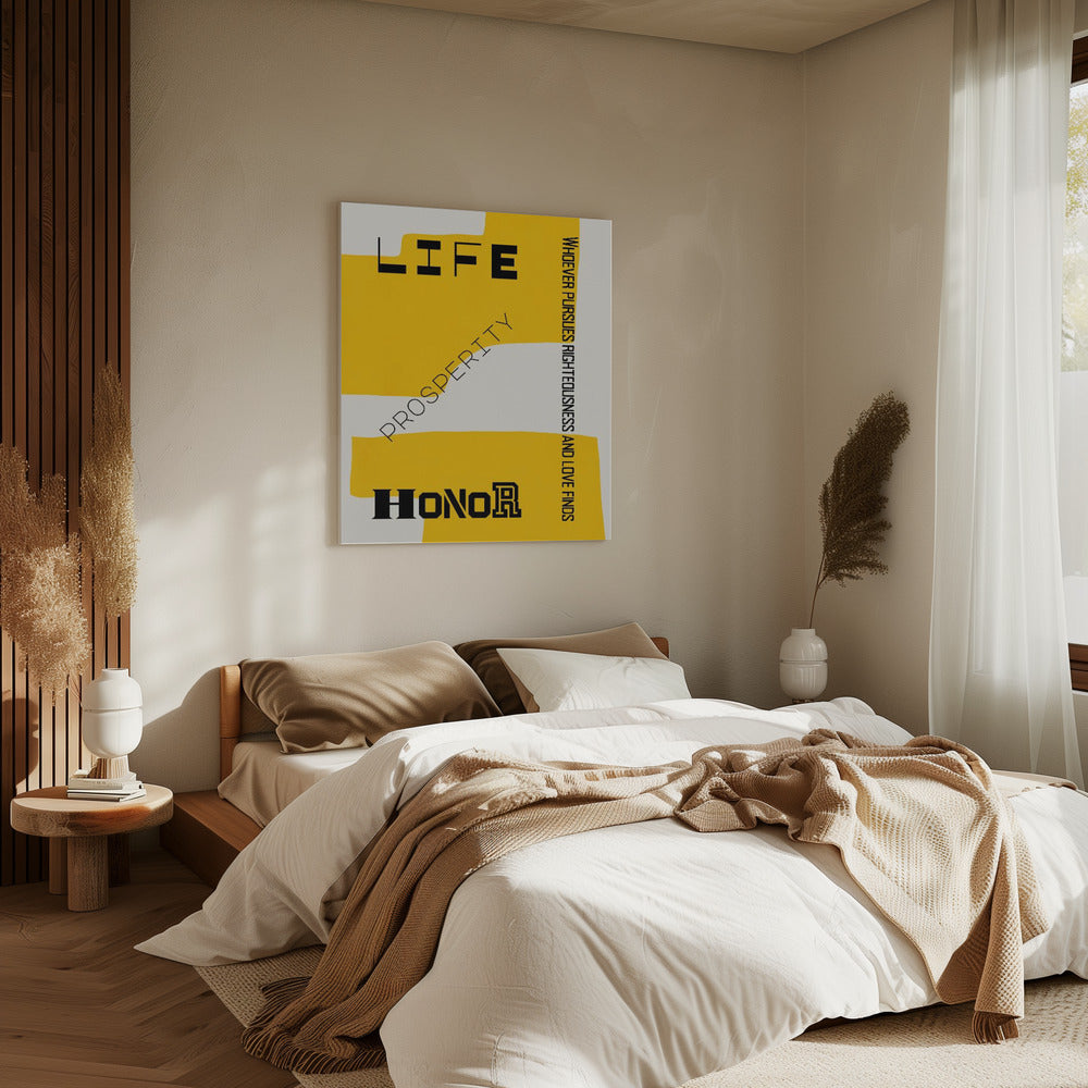 Bible verse - Life prosperity and Honor | Canvas