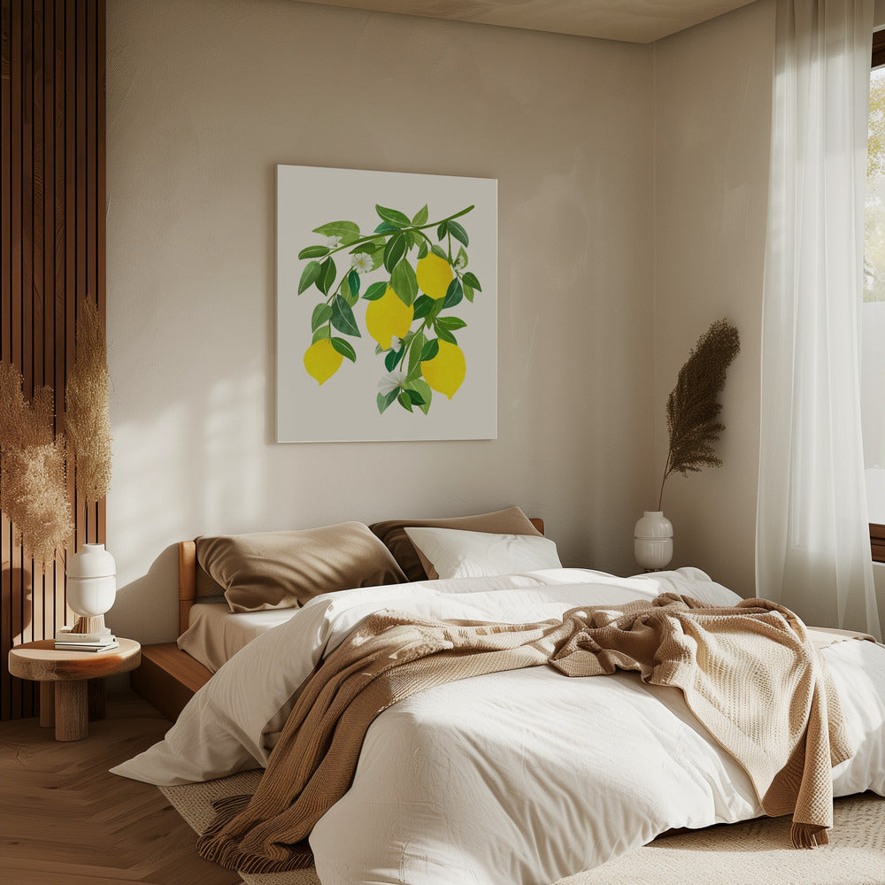 Sunny Lemons 4x5 | Canvas