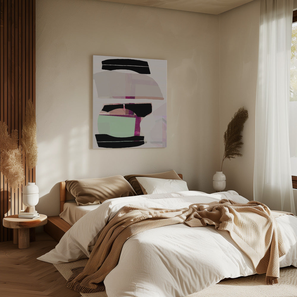 Colored Abstract Black No1 | Canvas