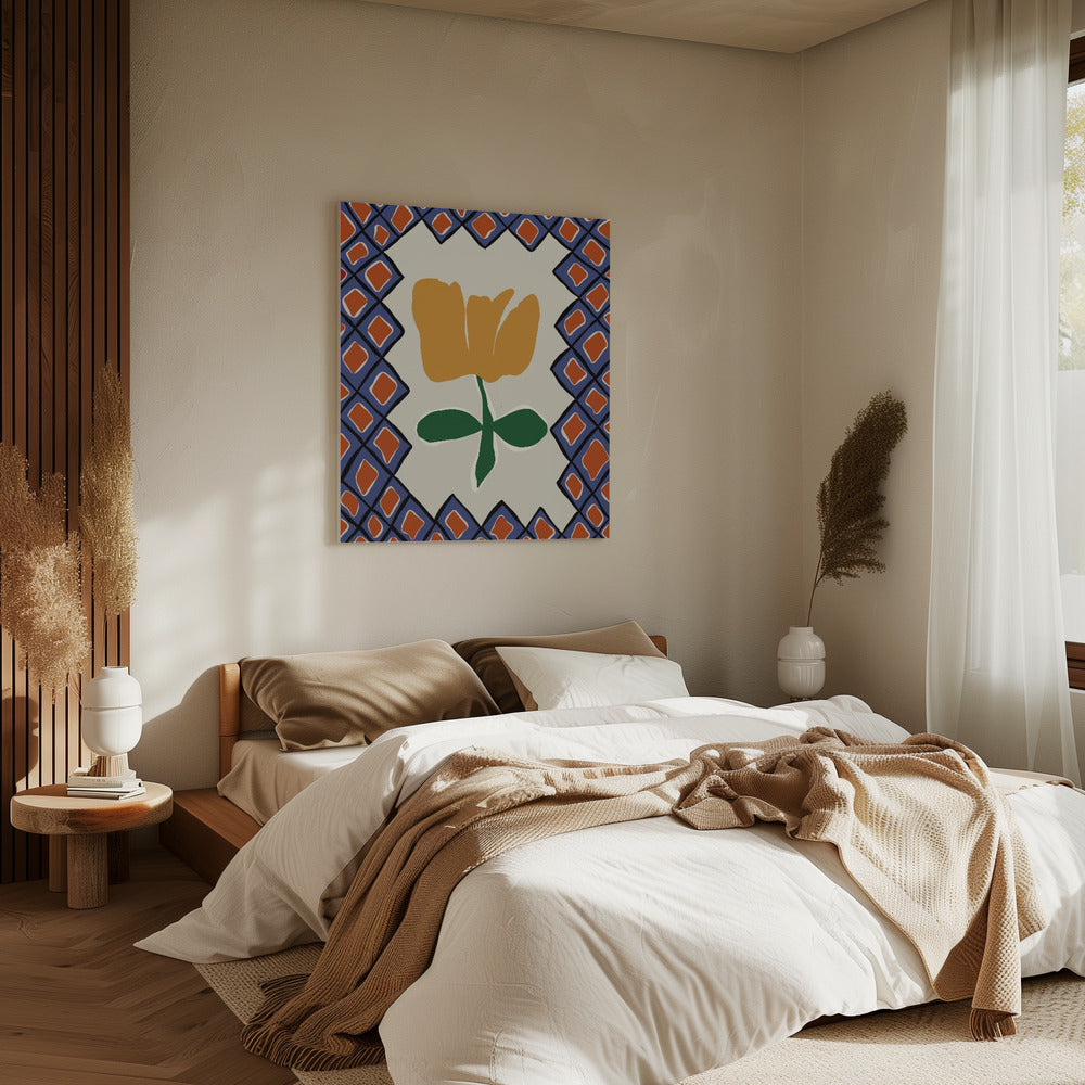 Petal plaid playtime II | Canvas