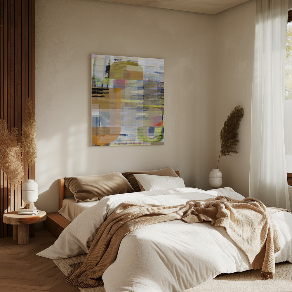 Yellow Ochre Abstract No4 | Canvas