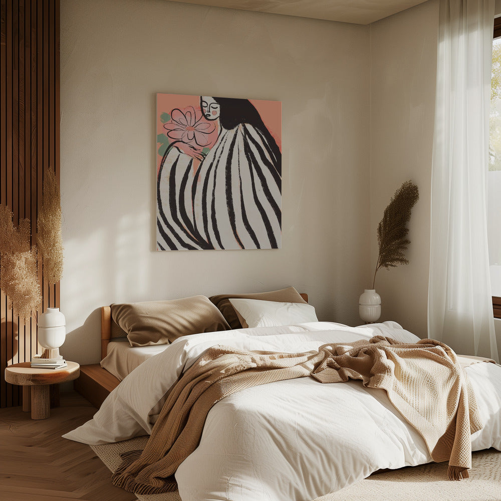 A Silent Moment (Peach) | Canvas