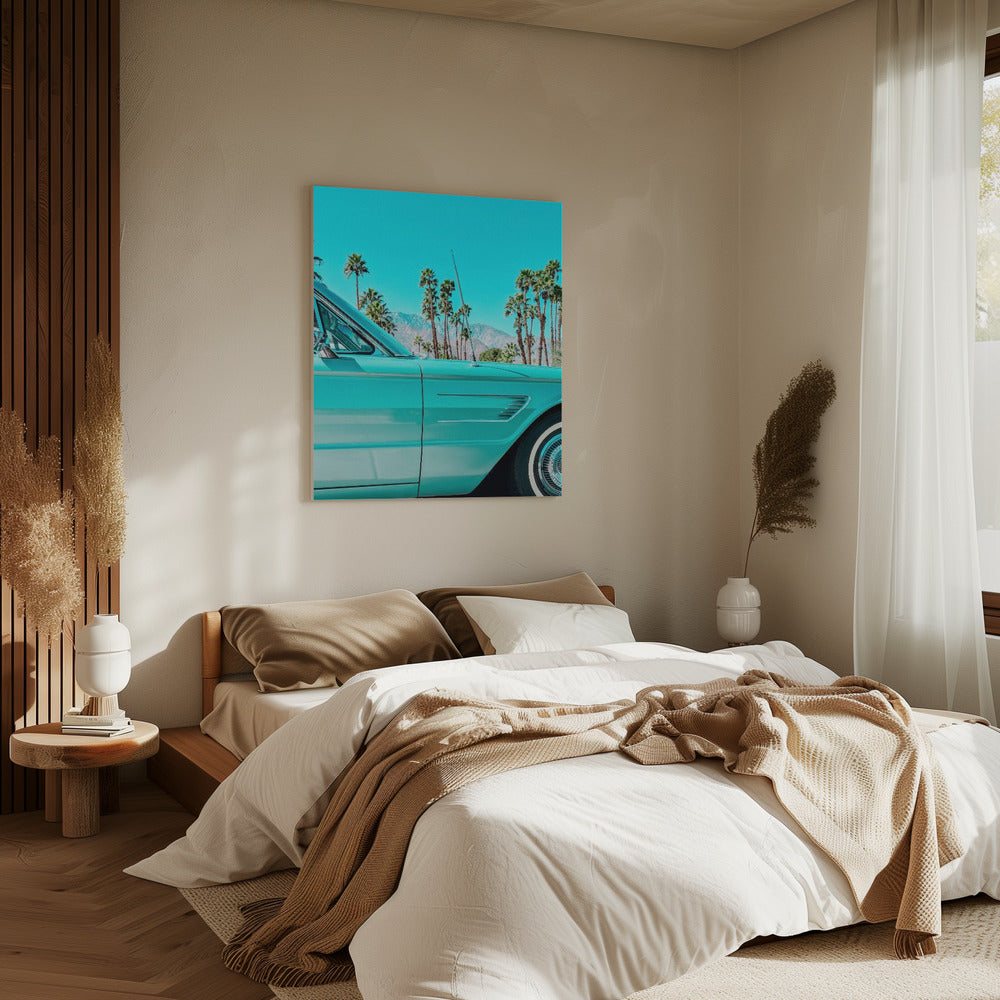 Teal Thunderbird in Palm Springs | Canvas