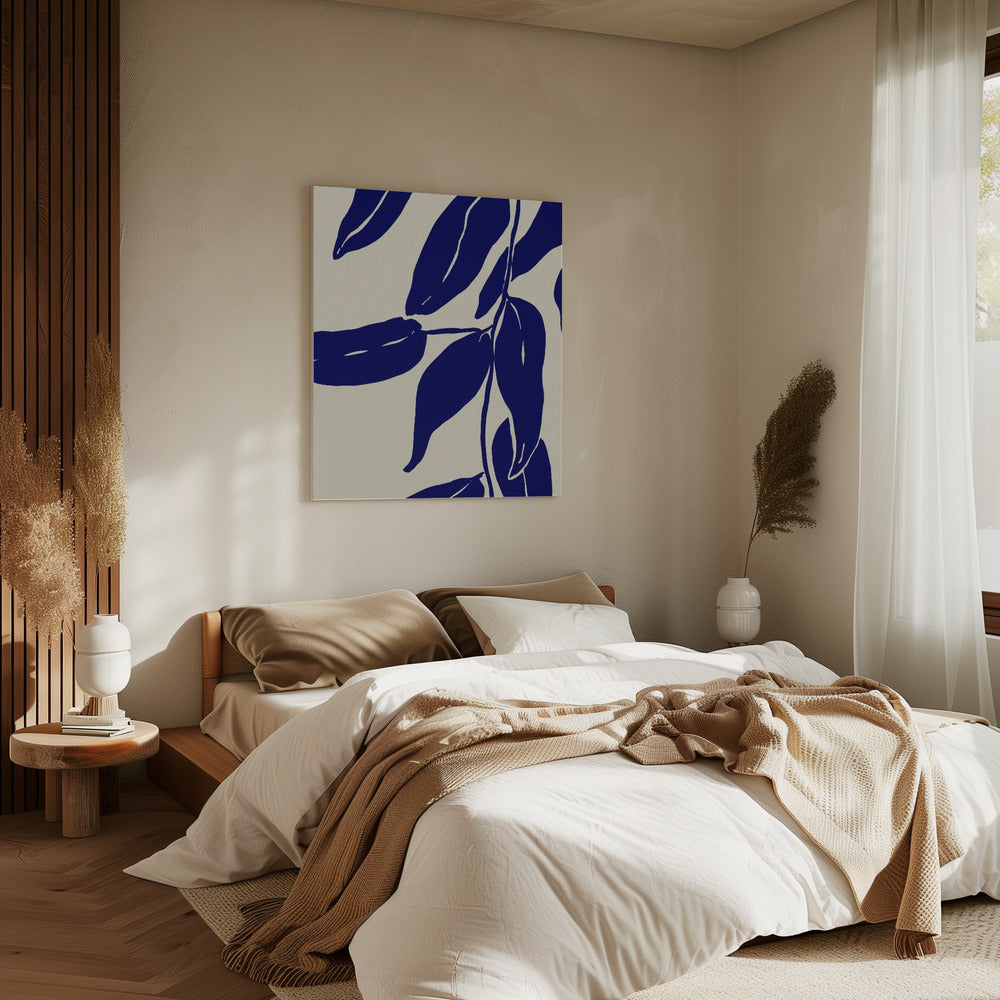 Indigo Leaves Dance | Canvas