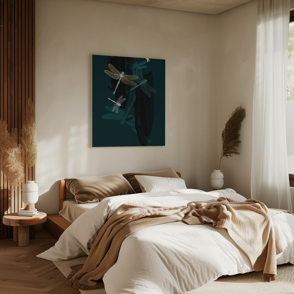 Midnight Dragonflies | Canvas