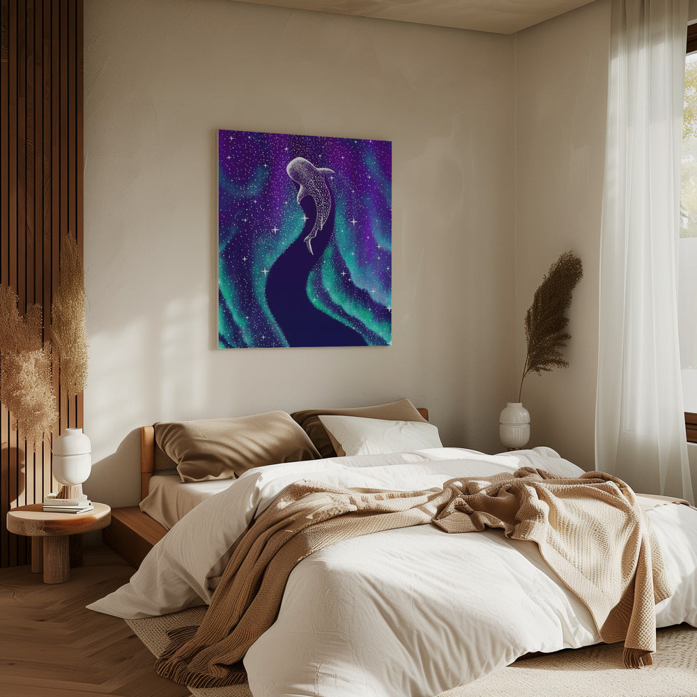 Star Eater In Northern Lights | Canvas