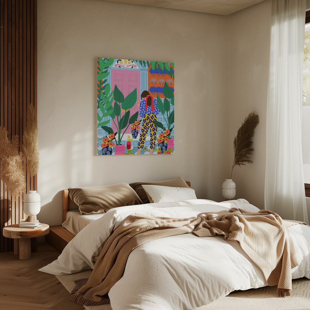 Floral girl | Canvas