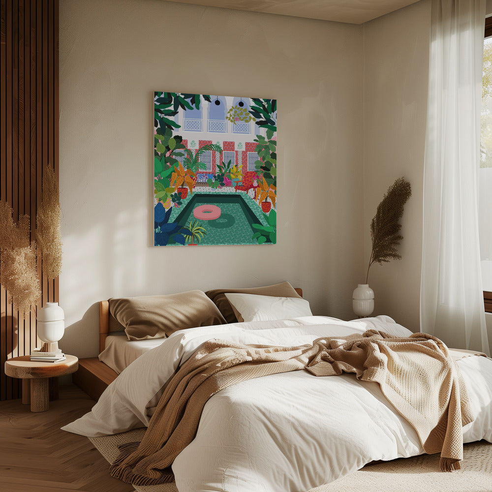 Enjoying the Pool | Canvas