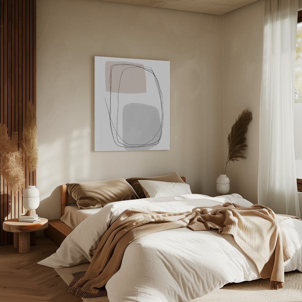 Geometric Forms And Fluid Lines | Canvas