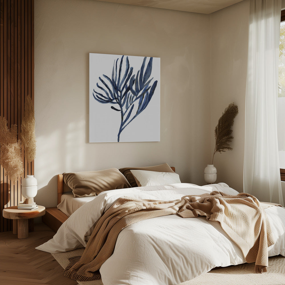 Blue Aquatic Plant Poster 2 | Canvas