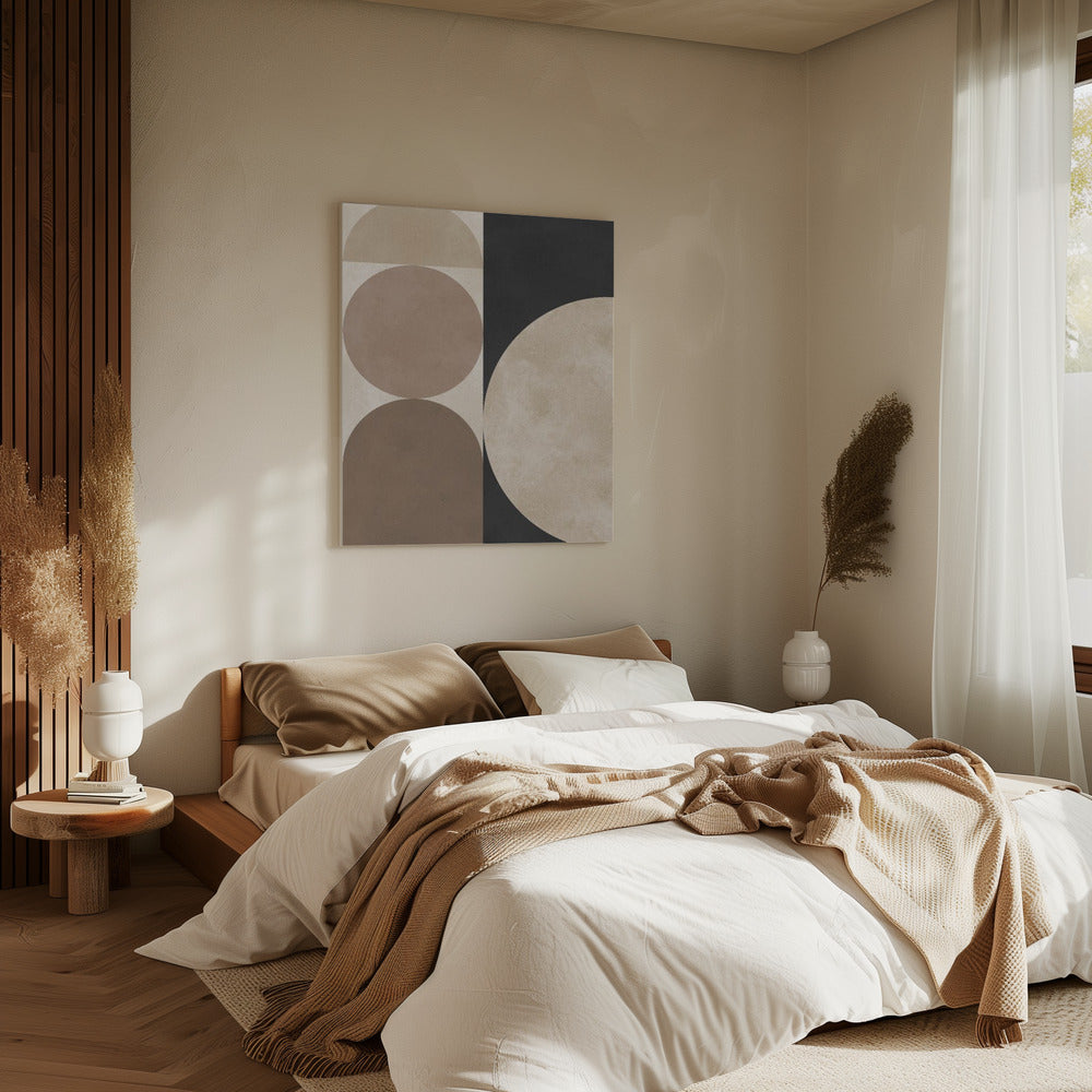 Brown geometry 5 | Canvas