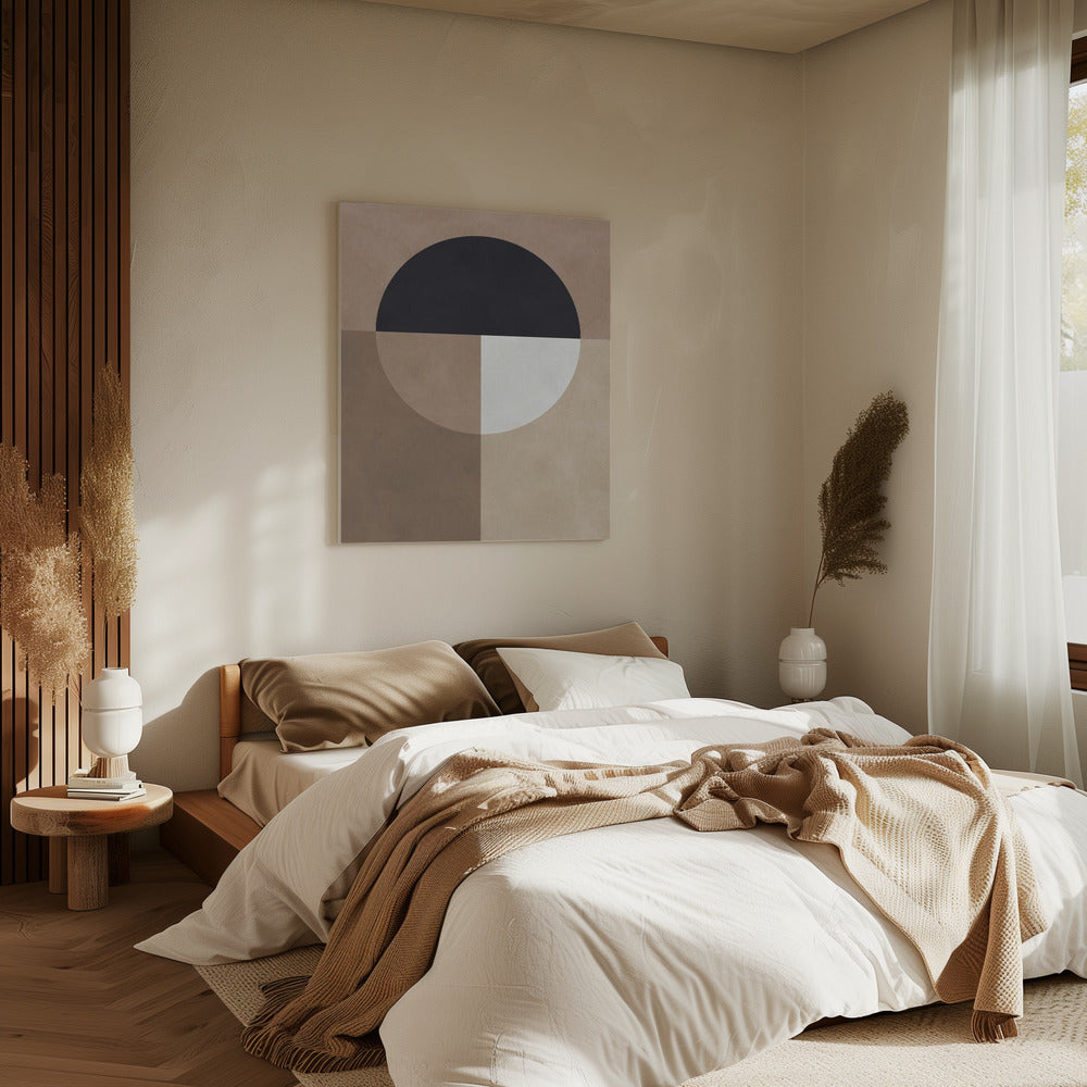 Brown geometry 7 | Canvas