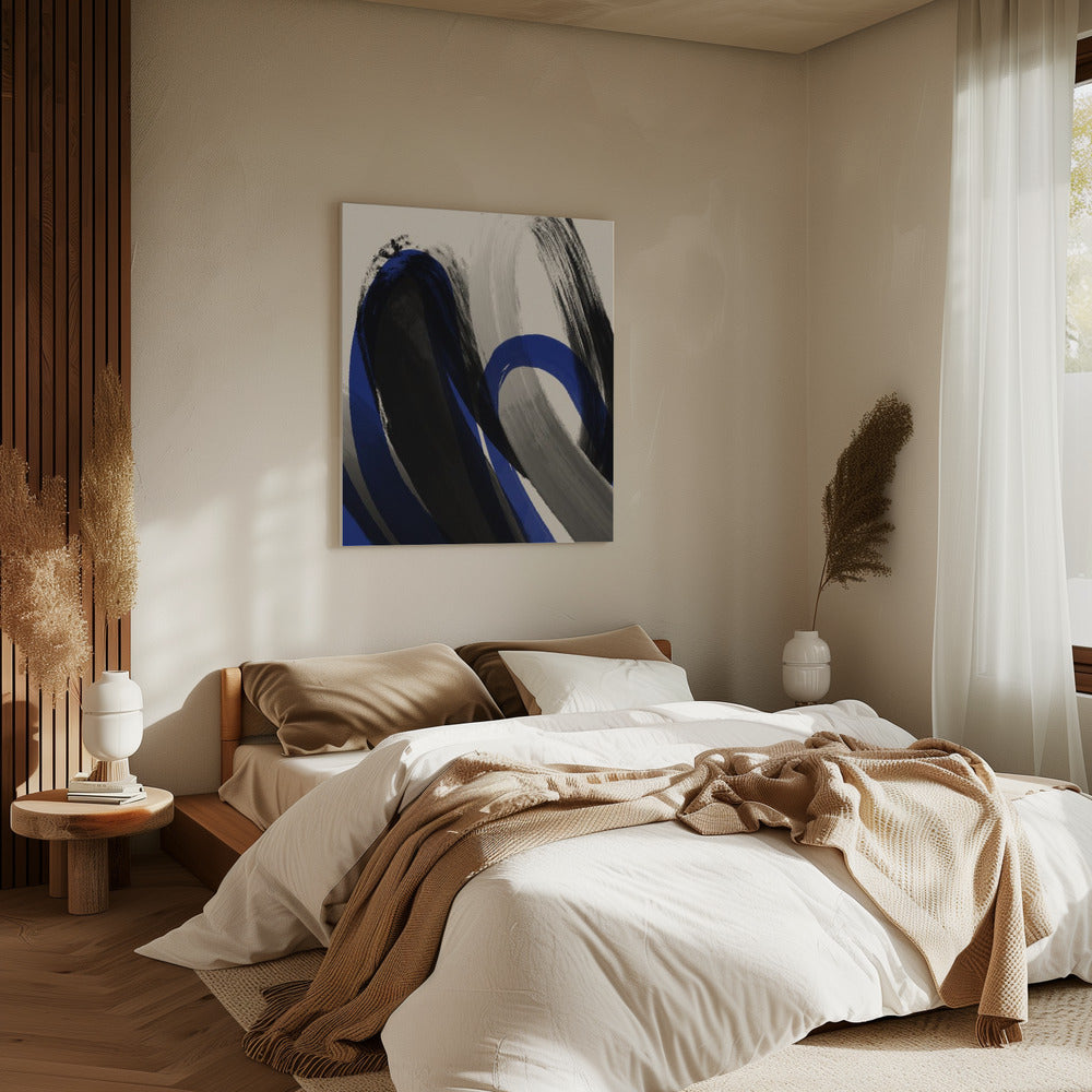 Bold Brush Whirls | Canvas