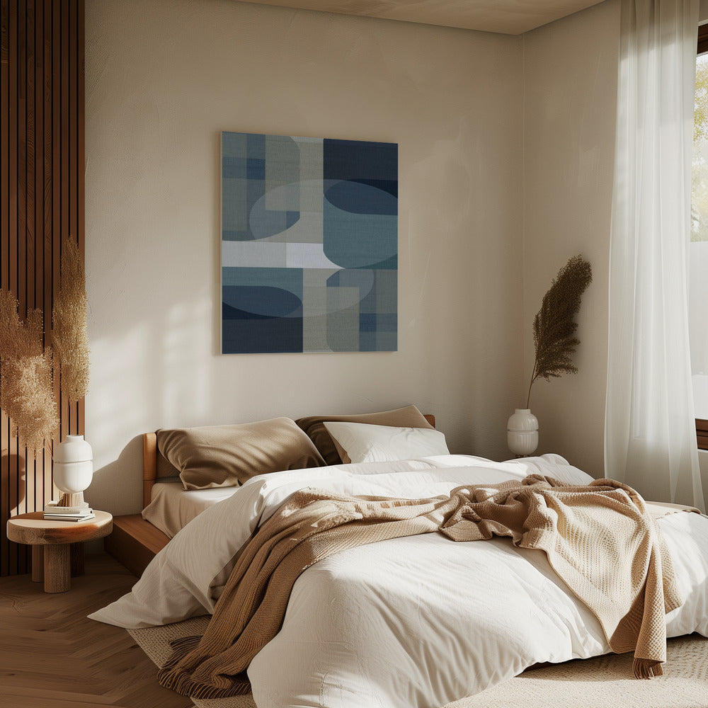 Woven Blue Layers 5 | Canvas