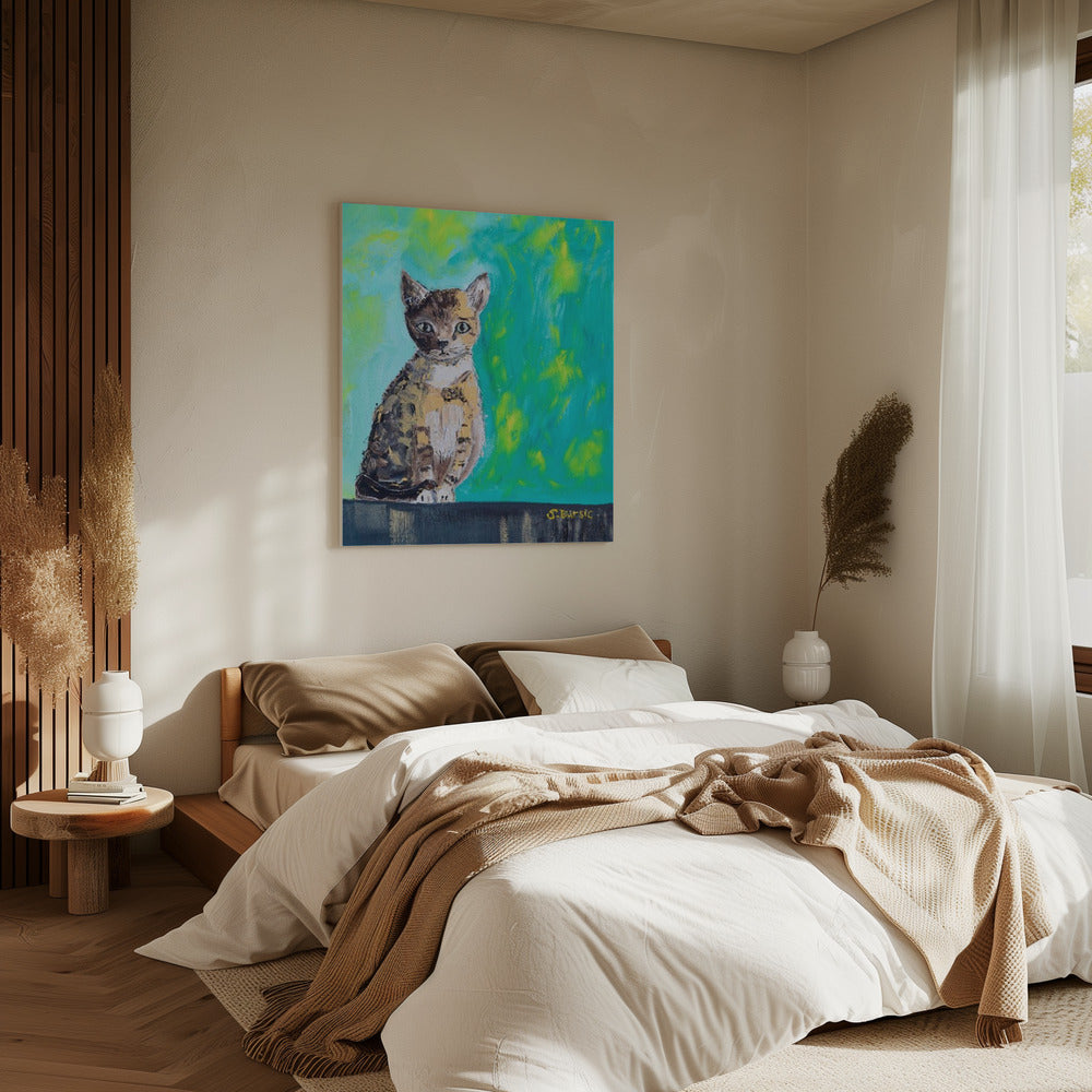 Kitten Waiting | Canvas