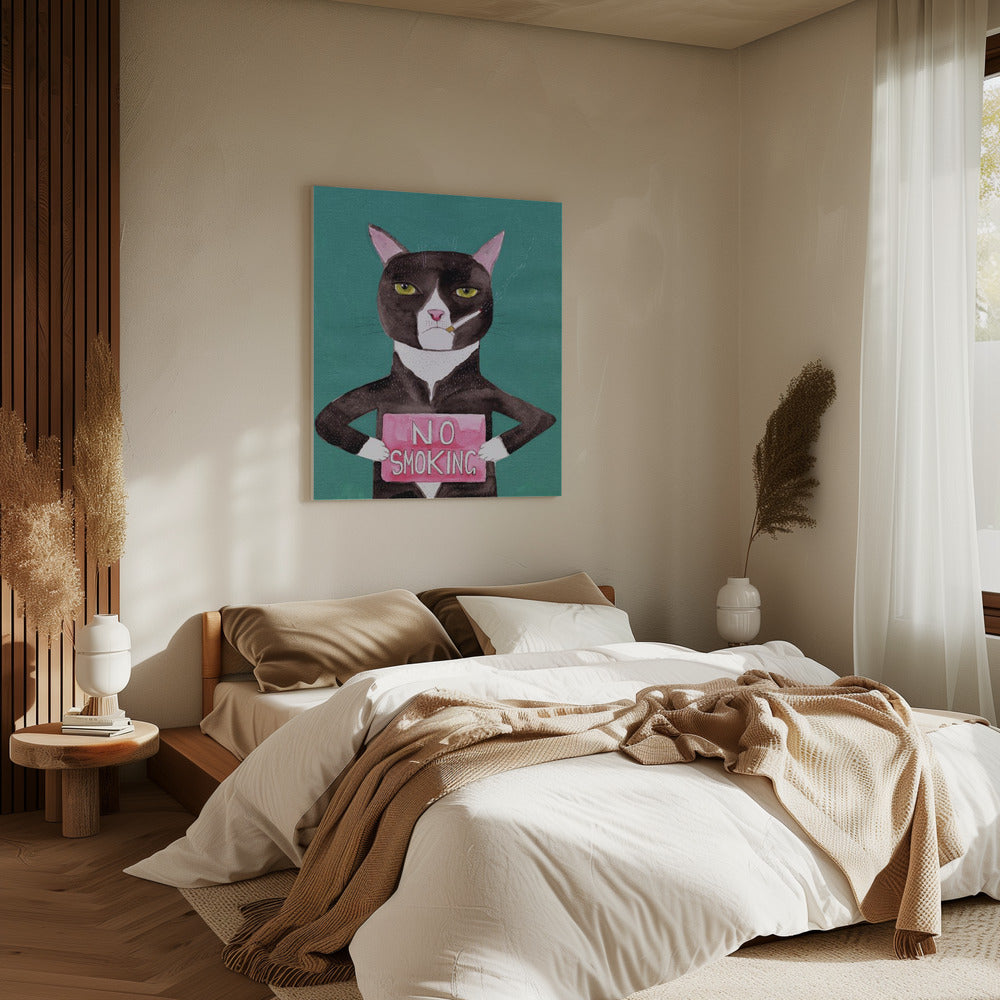 Smoking cat | Canvas