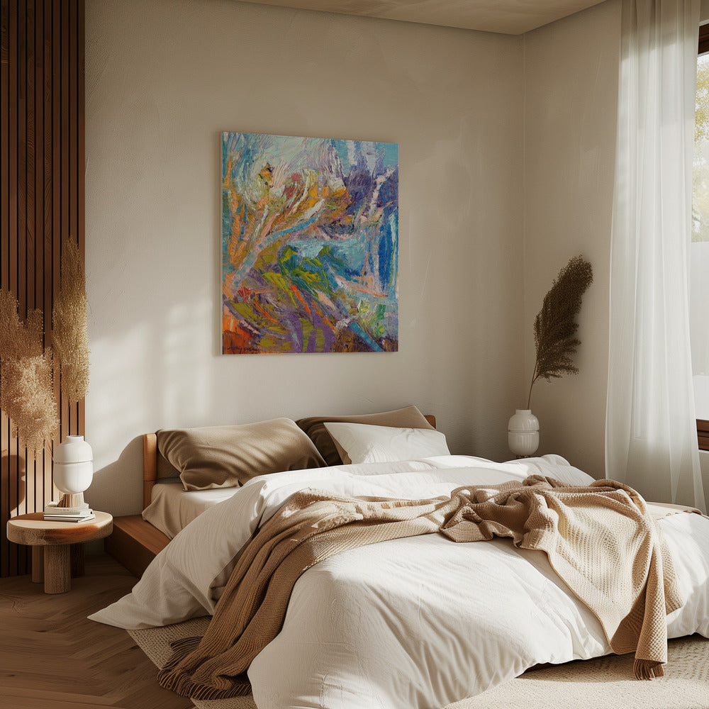 Indigo Abstract | Canvas