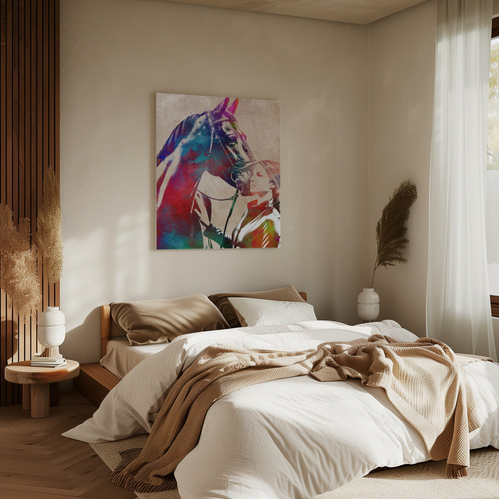 Horse Rider sport art | Canvas