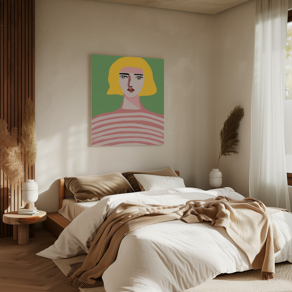 Lady with blonde hair | Canvas