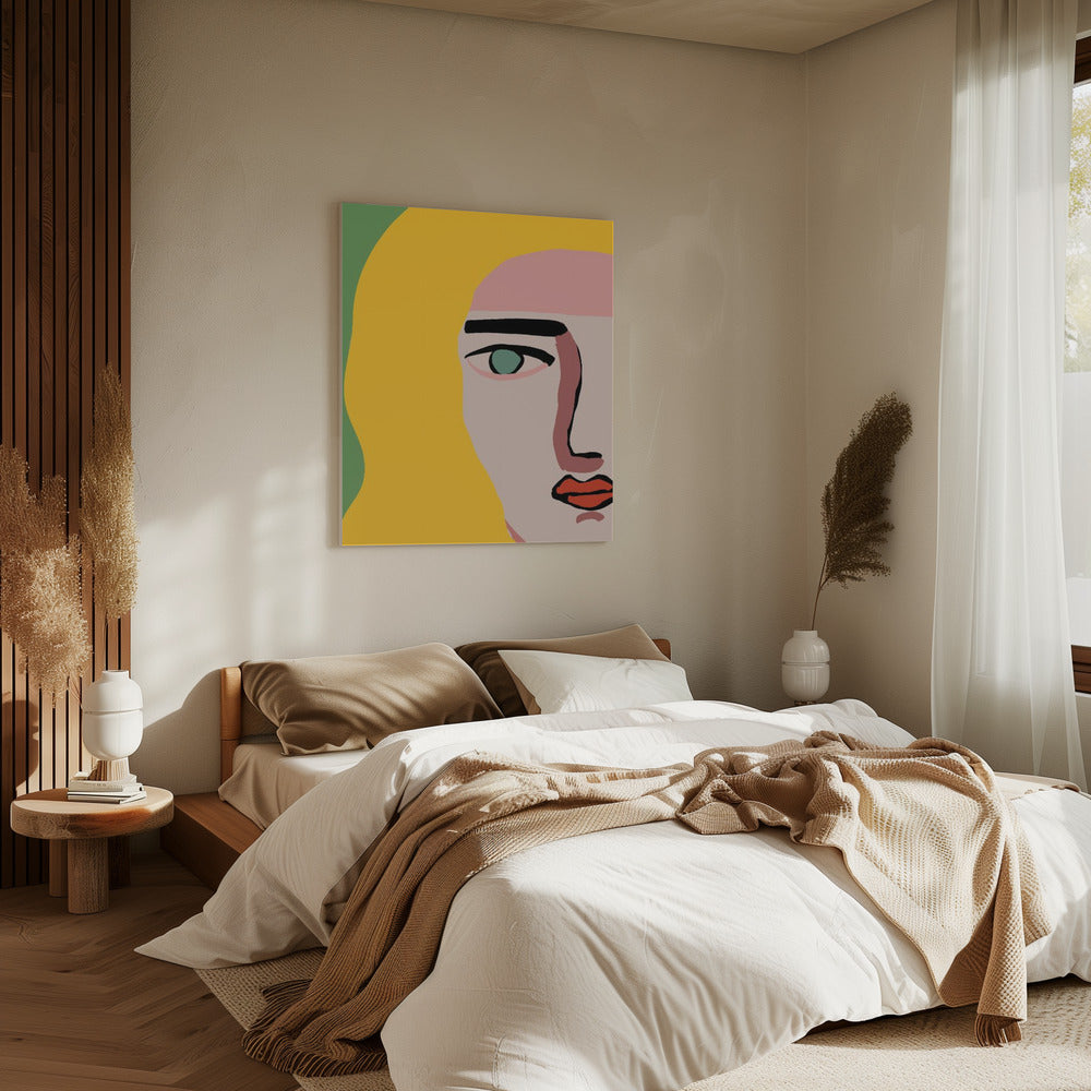 Closeup face blonde | Canvas