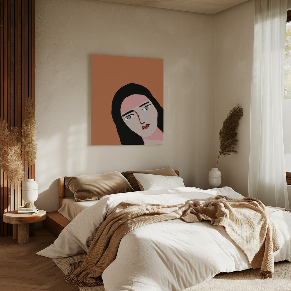 Lady peaking | Canvas