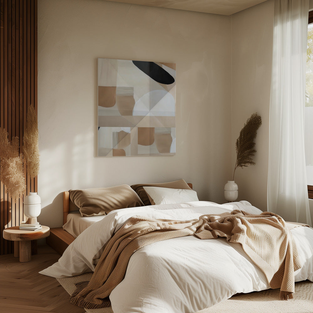 Abstract Copper Neutral Tone Painting 3 | Canvas