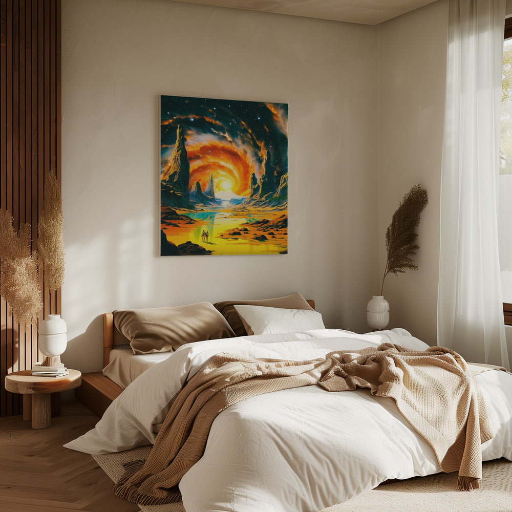 Romantic Space Walk | Canvas