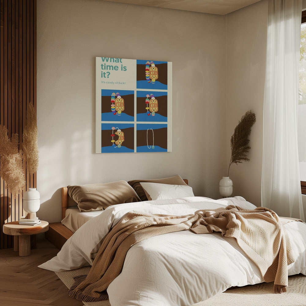 Poster Candy Clock | Canvas