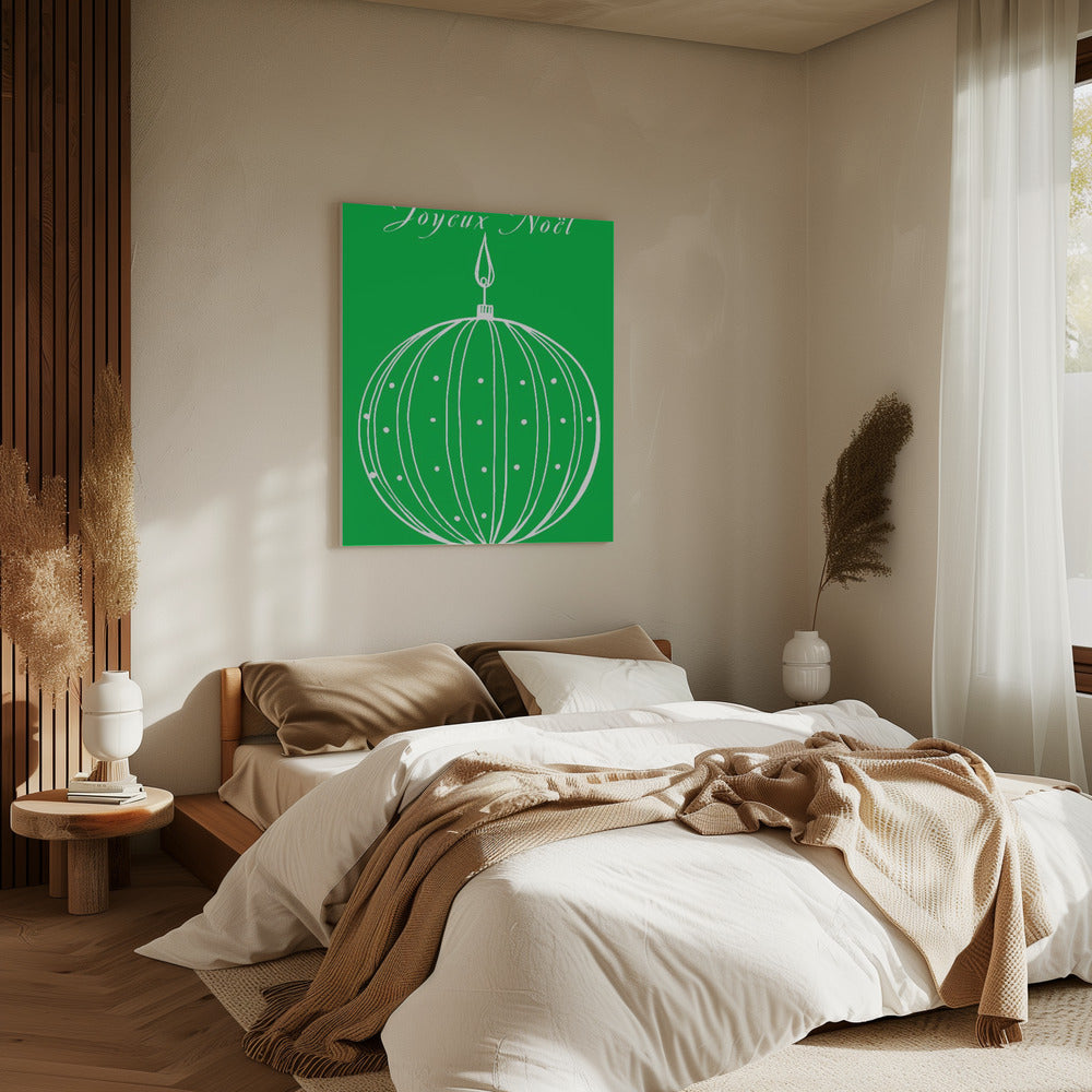 Bows and Baubles: Joyeux Noël Christmas | Canvas