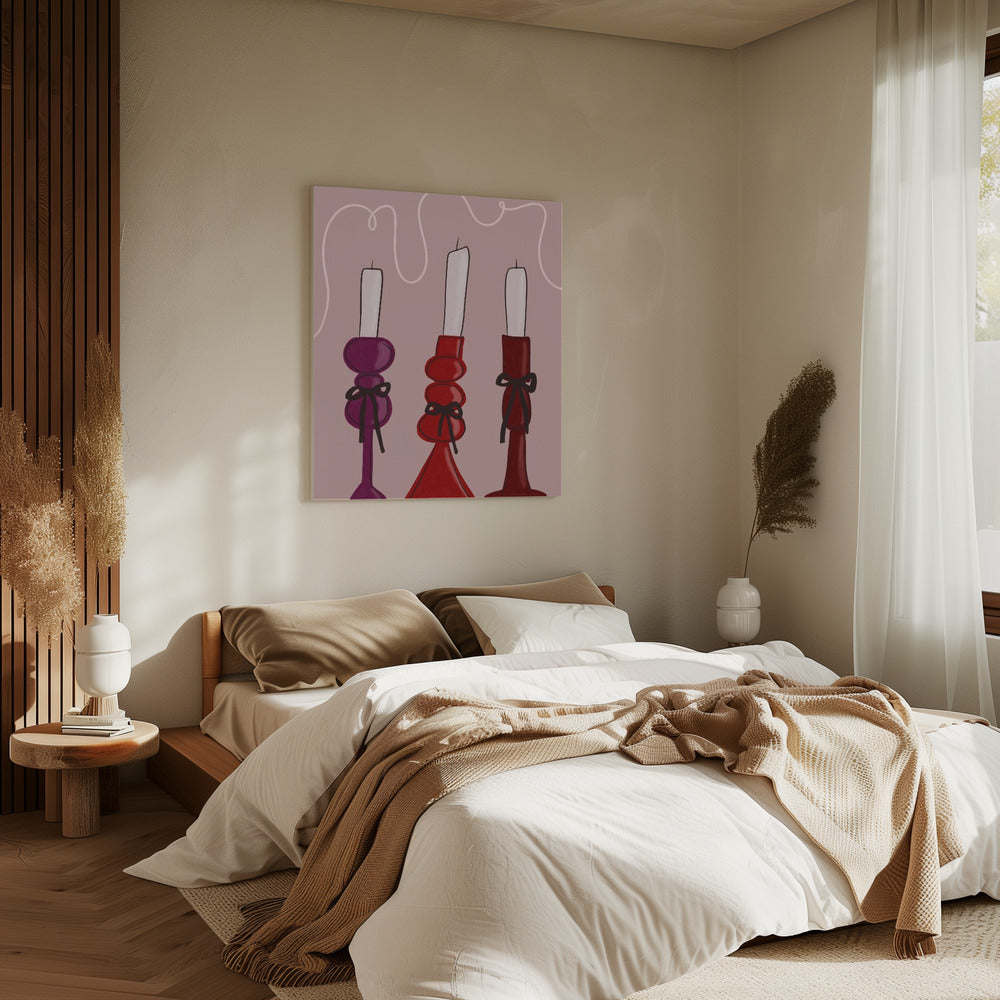 Trio of Candles | Canvas