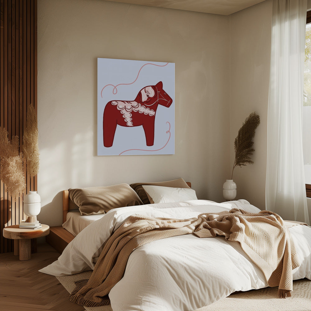 Red Horse Whimsy | Canvas