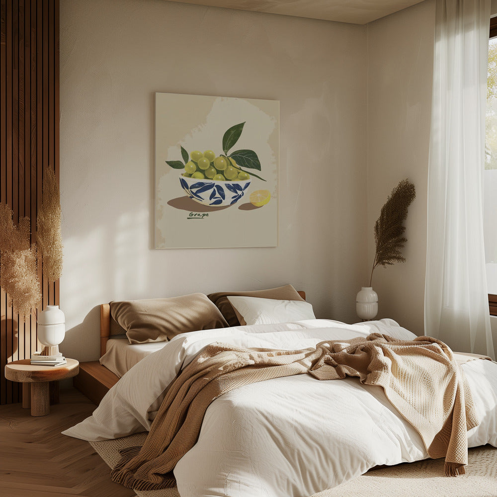 Bowl of Grapes | Canvas