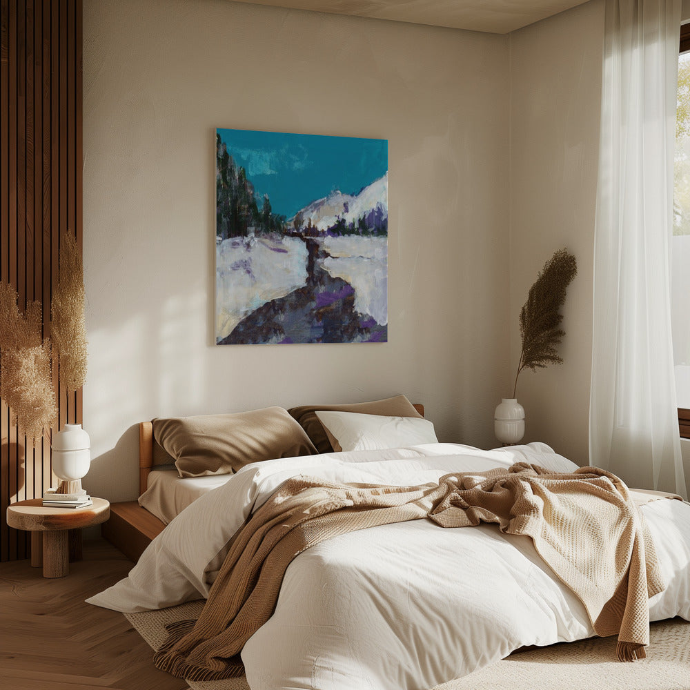 Winter Scene  In the Forest 3 | Canvas