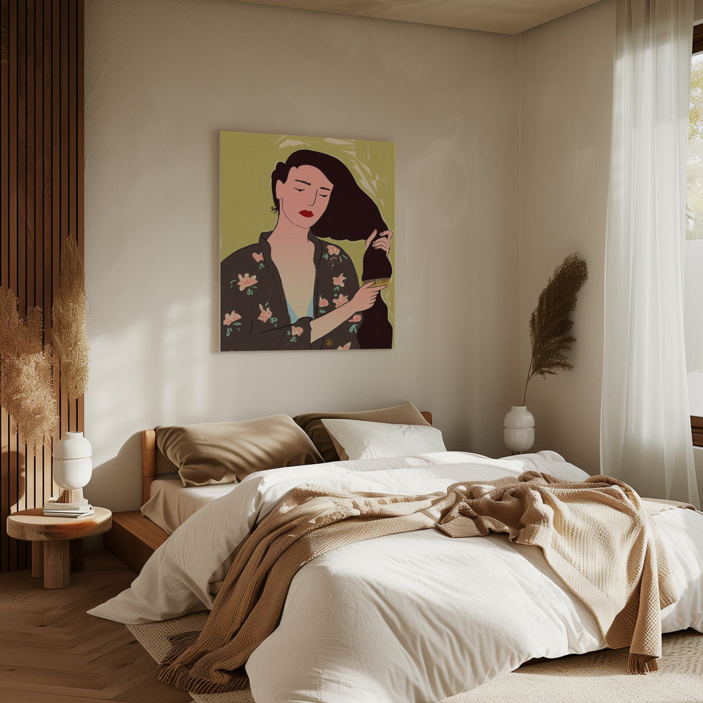 Woman With Long Hair | Canvas