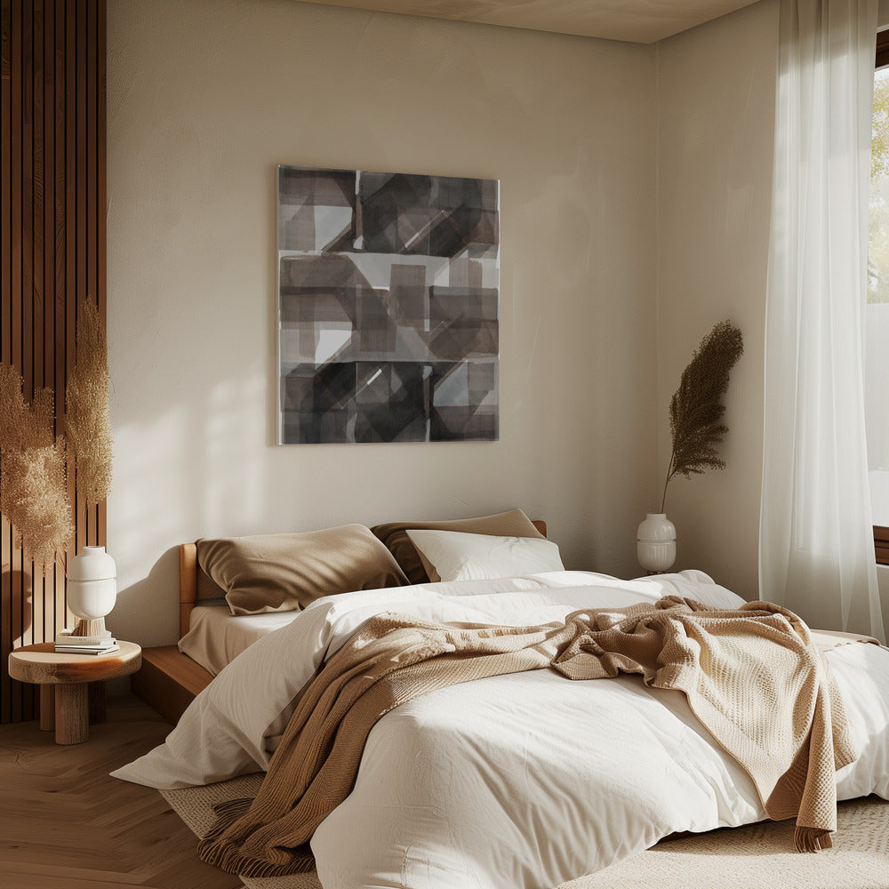 Abstract Dark Hammered 2 | Canvas